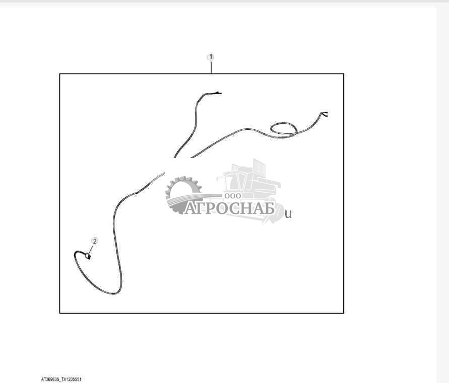 Разъем жгута проводов датчика уровня топлива и звукового сигнала заднего хода 